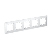 Рамка 5-м AtlasDesign Air бел./дым. бел. SE ATN220105