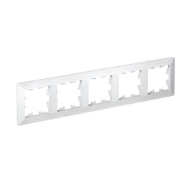 Рамка 5-м AtlasDesign Air бел./дым. бел. SE ATN220105