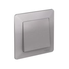 Рамка 1-м AtlasDesign Air алюм./дым. черн. SE ATN220301