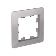 Рамка 1-м AtlasDesign Air алюм./дым. черн. SE ATN220301