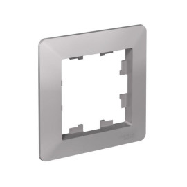 Рамка 1-м AtlasDesign Air алюм./дым. черн. SE ATN220301