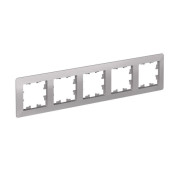 Рамка 5-м AtlasDesign Air алюм./дым. черн. SE ATN220305