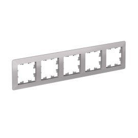 Рамка 5-м AtlasDesign Air алюм./дым. черн. SE ATN220305