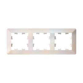 Рамка 3-м AtlasDesign Air жемчуж./дым. бел. SE ATN220403