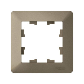 Рамка 1-м AtlasDesign Air шампань/дым. черн. SE ATN220501