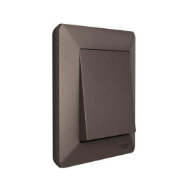 Рамка 1-м AtlasDesign Air мокко/дым. черн. SE ATN220601