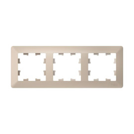 Рамка 3-м AtlasDesign Air песочн./дым. бел. SE ATN221203