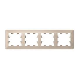 Рамка 4-м AtlasDesign Air песочн./дым. бел. SE ATN221204