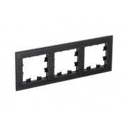 Рамка 3-м AtlasDesign Nature метал. оникс SE ATN312303