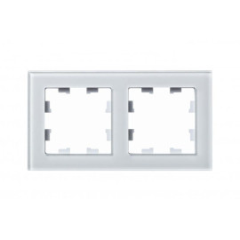 Рамка 2-м AtlasDesign Nature стекло бел. SE ATN320102