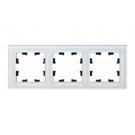 Рамка 3-м AtlasDesign Nature стекло бел. SE ATN320103