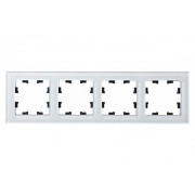 Рамка 4-м AtlasDesign Nature стекло бел. SE ATN320104