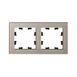 Рамка 2-м AtlasDesign Nature стекло шампань SE ATN320502