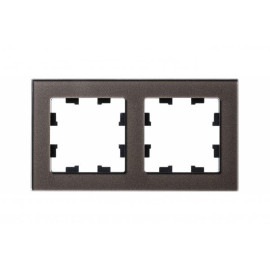 Рамка 2-м AtlasDesign Nature стекло мокко SE ATN320602