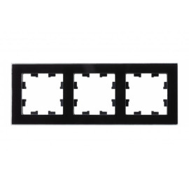 Рамка 3-м AtlasDesign Nature стекло черн. SE ATN321003