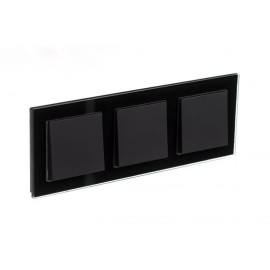 Рамка 3-м AtlasDesign Nature стекло черн. SE ATN321003