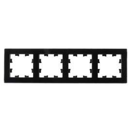 Рамка 4-м AtlasDesign Nature стекло черн. SE ATN321004