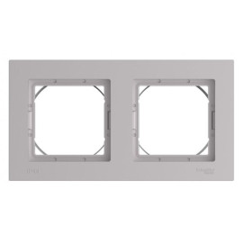 Рамка 2-м AtlasDesign Aqua IP44 алюм. SE ATN440302