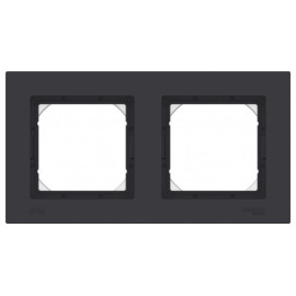 Рамка 2-м AtlasDesign Aqua IP44 карбон SE ATN441002