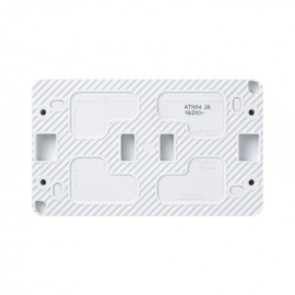 Розетка 2-м ОП AtlasDesign PROFI 16А IP54 заземл. защ. шторки бел. SE ATN540126