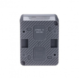 Выключатель 1-кл. ОП AtlasDesign PROFI IP54 10AX с подсветкой антрацит SE ATN544013