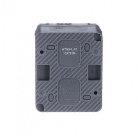 Розетка 1-м ОП AtlasDesign PROFI 16А IP54 250В заземл. защ. шторки антрацит SE ATN544045