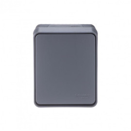 Переключатель проходной 1-кл. ОП AtlasDesign PROFI IP54 10AX антрацит SE ATN544061