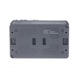 Блок ОП AtlasDesign PROFI IP54 (розетка 1-м 16А заземл. защ. шторки + 2-кл. выключатель 10А) антрацит SE ATN544074