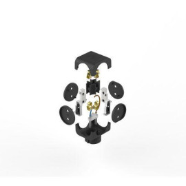 Разветвитель 4-м без заземл. 16А IP20 SP-4-B черн. Эра Б0008207