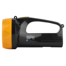 Фонарь-прожектор аккумуляторный TSP10 15LED 2 режима 4В 1.5А.ч ЗУ 220В (картон. упак.) Трофи Б0016537