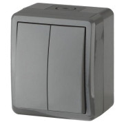 Выключатель 2-кл. ОП Эра Эксперт 10А IP54 11-1404-03 250В 10AX сер. Эра Б0020676