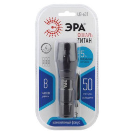 Фонарь универсальный Титан UB-601 5Вт 3хAAA изменяемый фокус алюм. (блист.) Эра Б0027825