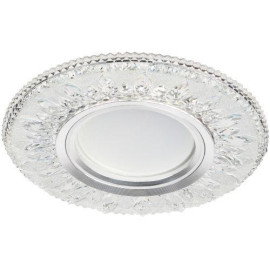 Светильник точечный DK LD9 SL/WH MR16 декор со светодиод. подсветкой прозр. ЭРА Б0028080