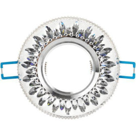 Светильник точечный DK LD9 SL/WH MR16 декор со светодиод. подсветкой прозр. ЭРА Б0028080