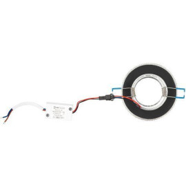 Светильник точечный DK LD9 SL/WH MR16 декор со светодиод. подсветкой прозр. ЭРА Б0028080