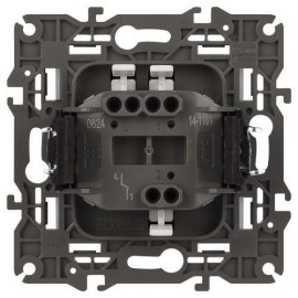 Выключатель 1-кл. СП Elegance 14-1101-01 10А IP20 250В 10AX механизм бел. Эра Б0034207