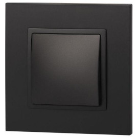 Выключатель 1-кл. СП Elegance 14-1101-05 10А IP20 250В 10AX механизм антрацит Эра Б0034212