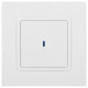 Выключатель 1-кл. СП Elegance 14-1102-01 10А IP20 250В 10AX с подсветкой механизм бел. Эра Б0034215