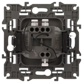 Выключатель 1-кл. СП Elegance 14-1102-01 10А IP20 250В 10AX с подсветкой механизм бел. Эра Б0034215