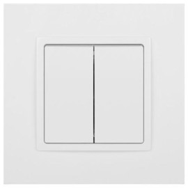 Выключатель 2-кл. СП Elegance 14-1104-01 10А IP20 250В 10AX механизм бел. Эра Б0034229