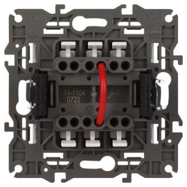 Выключатель 2-кл. СП Elegance 14-1104-01 10А IP20 250В 10AX механизм бел. Эра Б0034229