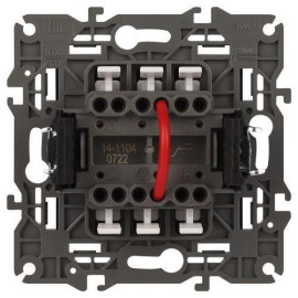 Выключатель 2-кл. СП Elegance 14-1104-05 10А IP20 250В 10AX механизм антрацит Эра Б0034234