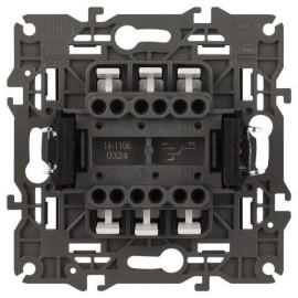 Переключатель 2-кл. СП Elegance 14-1106-05 10А IP20 250В 10AX механизм антрацит Эра Б0034247