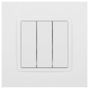 Выключатель 3-кл. СП Elegance 14-1107-01 10А IP20 250В 10AX механизм бел. Эра Б0034249