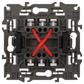 Переключатель перекрестный 1-кл. СП Elegance 14-1108-01 10А IP20 250В 10AX механизм бел. Эра Б0034256