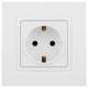 Розетка 1-м СП Эра Elegance 14-2102-01 16А IP20 16AX 250В 2P+E Schuko защ. шторки бел. Эра Б0034272