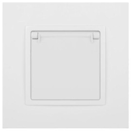 Розетка 1-м СП Эра Elegance 14-2103-01 16А IP20 16AX 250В 2P+E Schuko защ. шторки с крышкой бел. Эра Б0034278