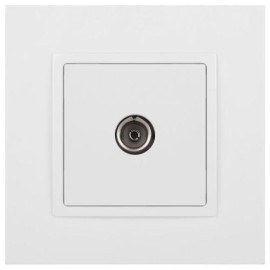 Розетка телевизионная одиночная TV 1мод. Elegance 14-3101-01 IP20 бел. Эра Б0034290