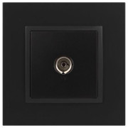Розетка телевизионная одиночная TV 1мод. Elegance 14-3101-05 IP20 антрацит Эра Б0034294