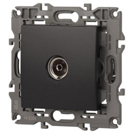 Розетка телевизионная одиночная TV 1мод. Elegance 14-3101-05 IP20 антрацит Эра Б0034294